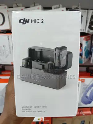 This Is a Dji Mic 2 Wireless Microphone Set With a Charging Case.
