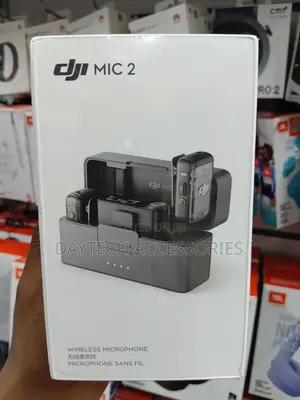This Is a Dji Mic 2 Wireless Microphone Set With a Charging Case.