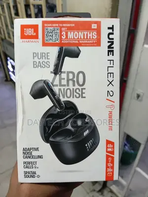 Jbl Tune Flex 2 True Wireless Noise Cancelling Earbuds - Black