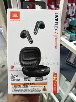 JBL Live Flex Perfect Fit Ear Buds in Black.
