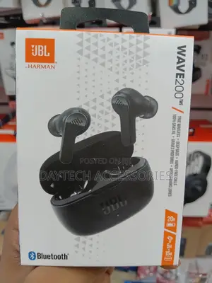These Are JBL Wave 200tws True Wireless Earbuds in Black.