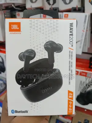 JBL Wave 200 TWS in-Ear Wireless Headphones - Black