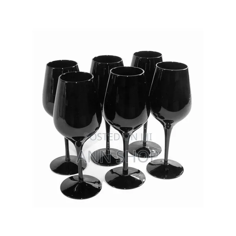 Black Wine Glasses