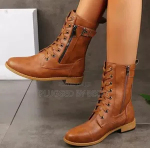 Walker Boots,Brown Black