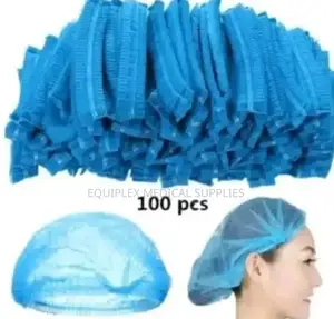 Disposable Blue Nurse Hairnets
