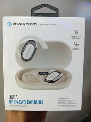 Powerology Oura Open-Ear Bluetooth Headphones V5.4 With Ergonomic Fit