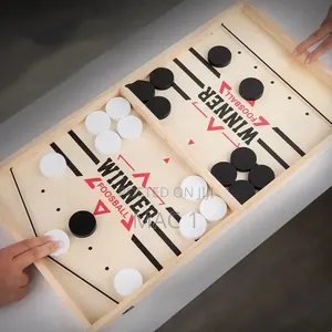 2-in-1 Wooden Sling Puck Foosball Table Board Game
