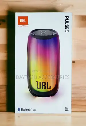 This Is a JBL Pulse 5 Portable Bluetooth Speaker 360-Degree Light Show