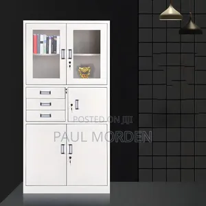 Half Glass Safe Cabinet File (Cabinet With Safe Password)