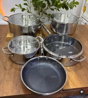 9pcs Uakeen Germany Stainless Steel Cookware Heavy Duty