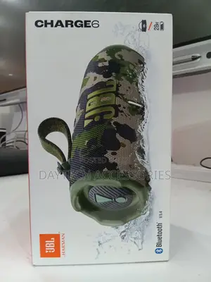 This Is a JBL Charge 6 Portable Bluetooth Speaker Camo Design.