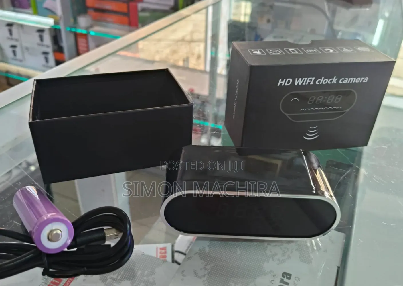 Indoor Hidden Camera Built in Clock