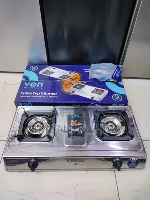 Von 2 Burner Stainless Steel Cooker + Free Pipe