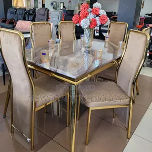 Modern Executive 6 Sitter Marble Dinning Table