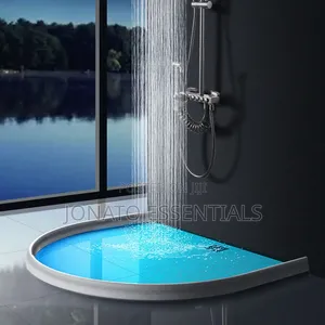 Flexible Silicone Bathroom Water Stopper Shower Barrier Dam