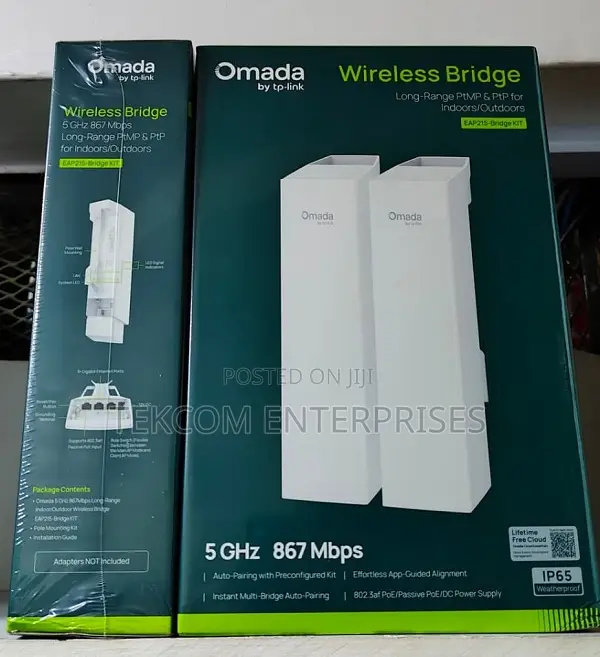 Tp Link Eap215-Bridge Kit 5ghz 867mbps Long-Range Indoor/Outdoor