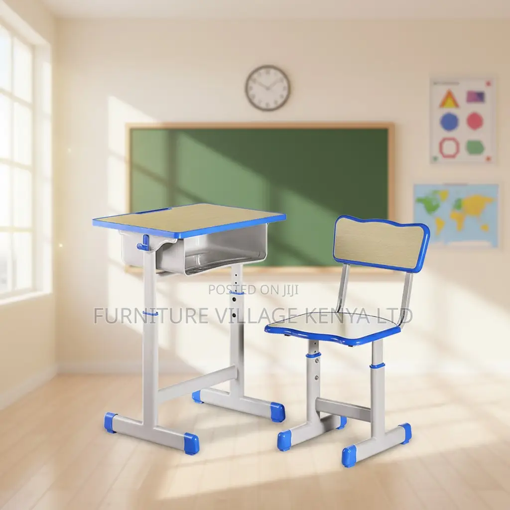 Student Desk and Chair Set for Classroom