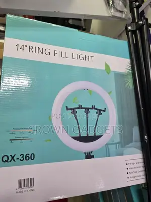 Usb Powered 14 Inch Ring Light With 360° Phone Holder