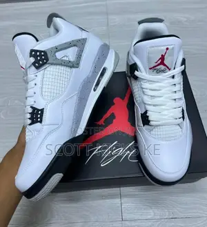 Airjordan 4 White Cement