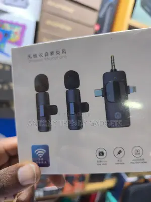  Dual Wireless Lavalier Microphone 3-in-1 Mic System