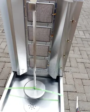 Commercial 4 Burner Gas Shawarma Machine Stainless Steel
