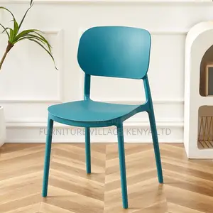 Outdoor Modern Stackable Dining Armless Chair