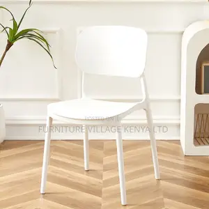 Outdoor Modern Stackable Dining Armless Chair