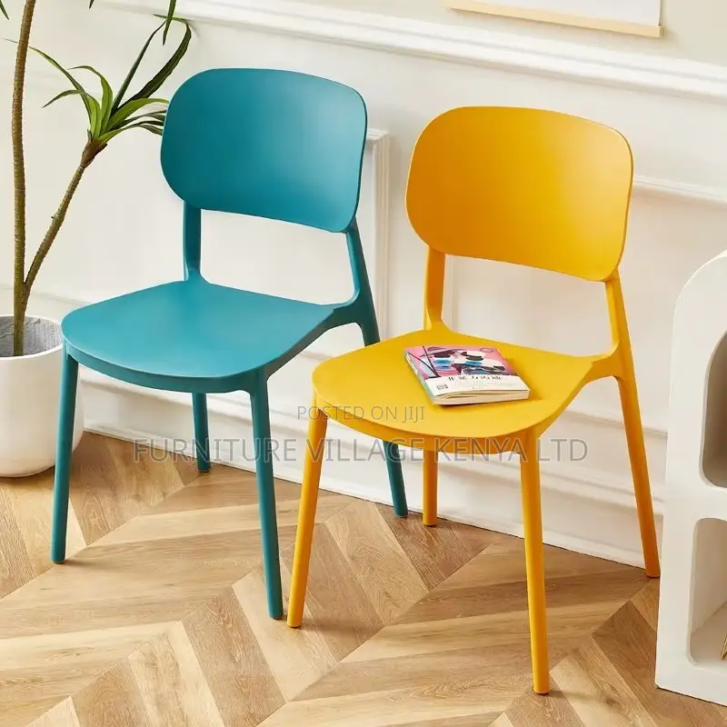 Outdoor Modern Stackable Dining Armless Chair