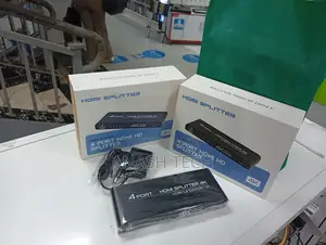 4-Port Hdmi Splitter With Power Adapter