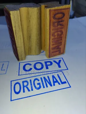 Copy and Original Rubber Stamps