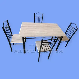 Executive 4 Sitter Dinning Table With Wooden Topping