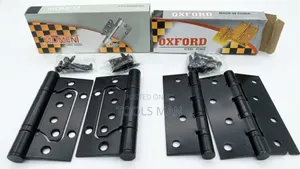 Heavy Duty 4 Inch Black Door Hinges - Butterfly Butt Hinges.