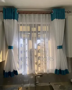 Stylish Light and Airy Kitchen Curtains