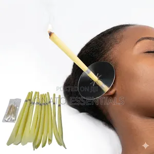 Ear Wax Removal Candles Kit - 10pcs Natural Beeswax Ear Candling