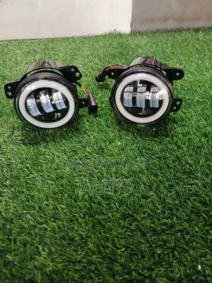 Universal 4 Inch Led Jeep Headlights Halo DRL Offroad Lamps