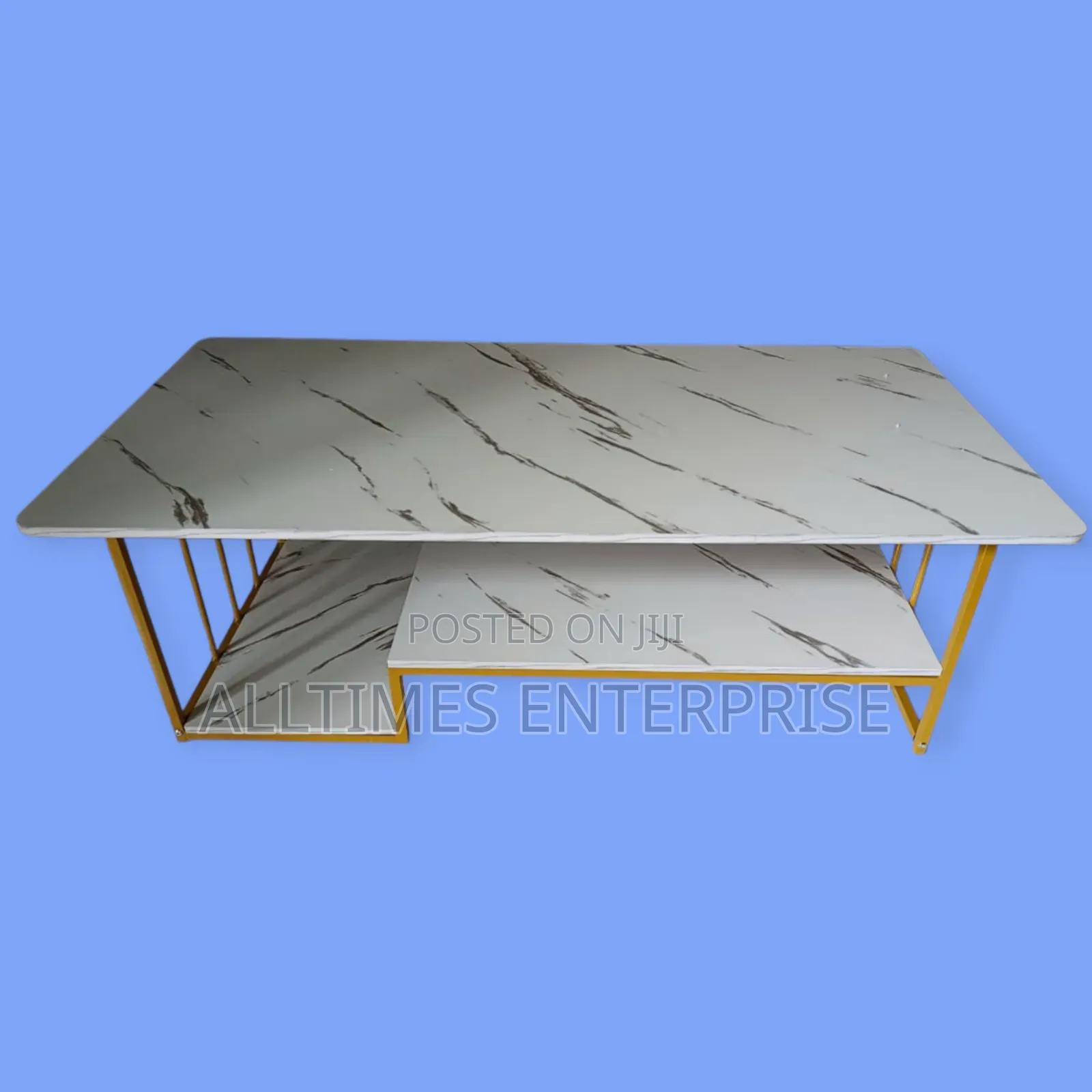 Executive White Marble Coffee Table