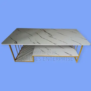 Executive White Marble Coffee Table