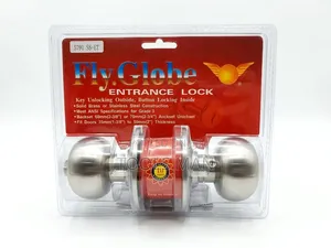 Fly Globe Stainless Steel Entrance Door Lock Knob - 5791 Ss-Et.