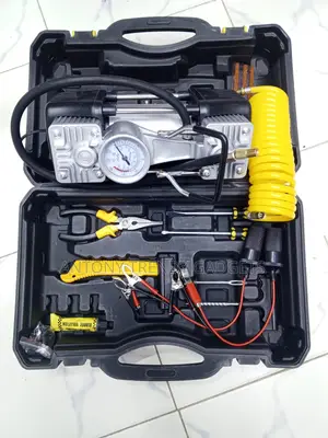 Portable Car Tire Inflator 150psi Dual Cylinder Air Pump