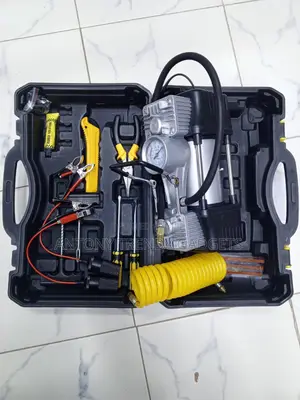 12v Car Air Compressor Tire Repair Tool Kit With Case