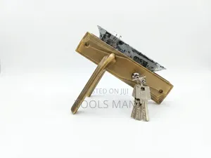Premium Antique Brass Door Handle Mortise Lock Set Plus 4 Keys.