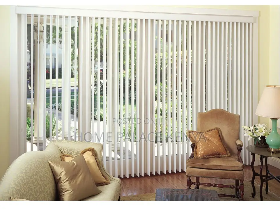Window Blinds: Polyester Fireproof Vertical Blinds Shades