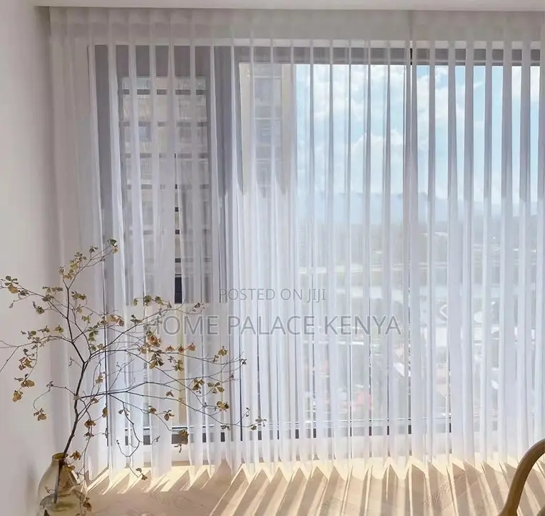 Window Blinds: Polyester Fireproof Vertical Blinds Shades