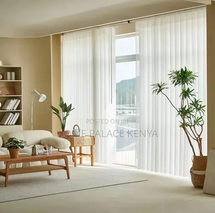 Window Blinds: Polyester Fireproof Vertical Blinds Shades