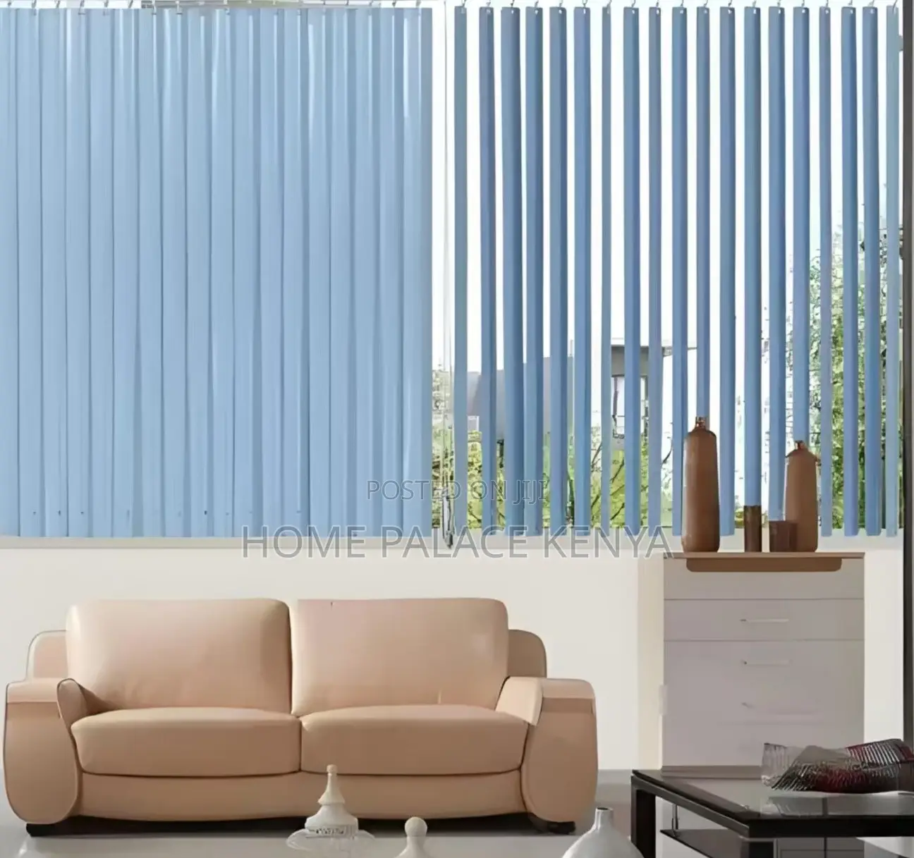 Window Blinds: Polyester Fireproof Vertical Blinds Shades