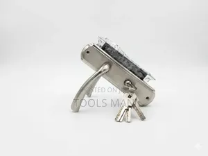 Door Lock, Premium Stainless Steel Door Handle Lock Set With 3 Keys.