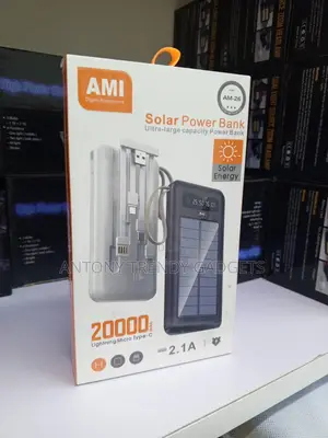 Ami Am-26 Power Bank Solar Charging Dual Usb Output