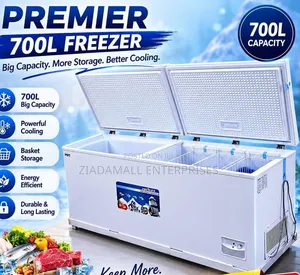 Premier Freezer 700 Litres,Durable Double Door Chest Freezer With Secu