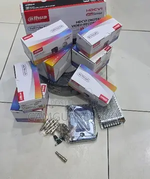 Dahua Full Color CCTV Kit With 4 Cameras and 500gb Hard Drive