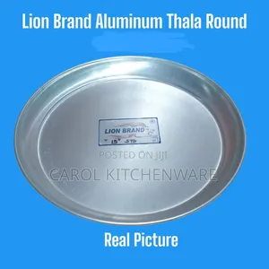 15 Inch Aluminium Round Tray/ 38 Cm Aluminium Round Thala Tray